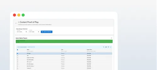 Proof of performance panel
