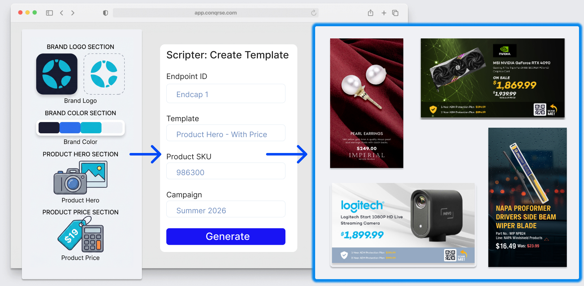Generate brand-perfect signage for every SKU in seconds.